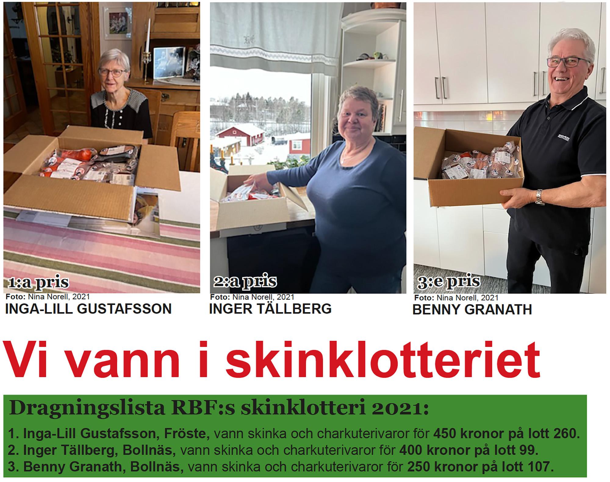 Röste.nu – Bygdens Nytt nr 1 2022 – Vi vann i skinklotteriet 2021