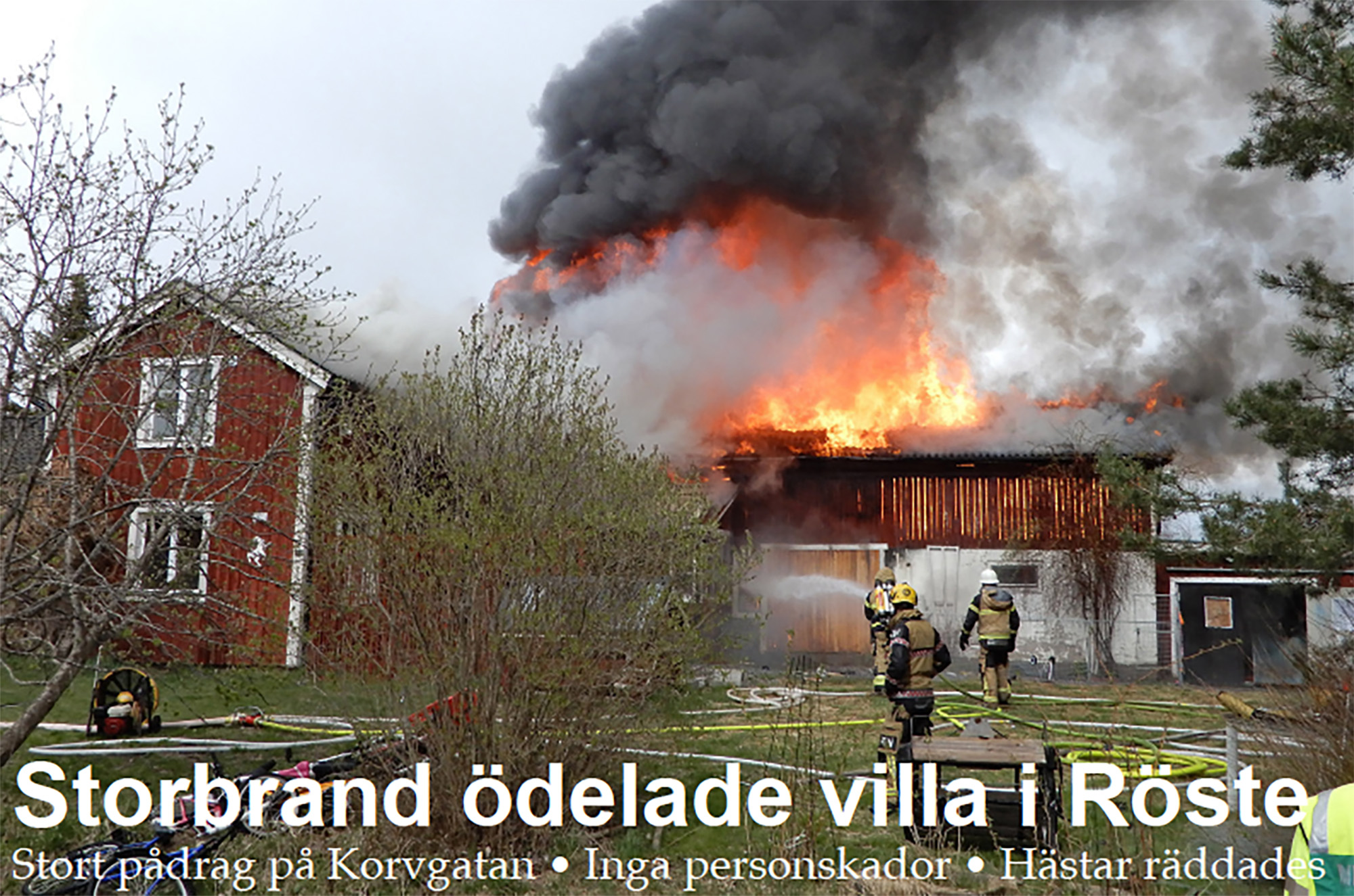 Röste.nu – Bygdens Nytt nr 2 2026 – Nyheter – Storbrand ödelade villa i Röste
