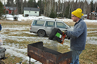 Röste.nu – Röstebilder – Uppröjning på Kalvberget 2012 efter stormen Dagmar 2011